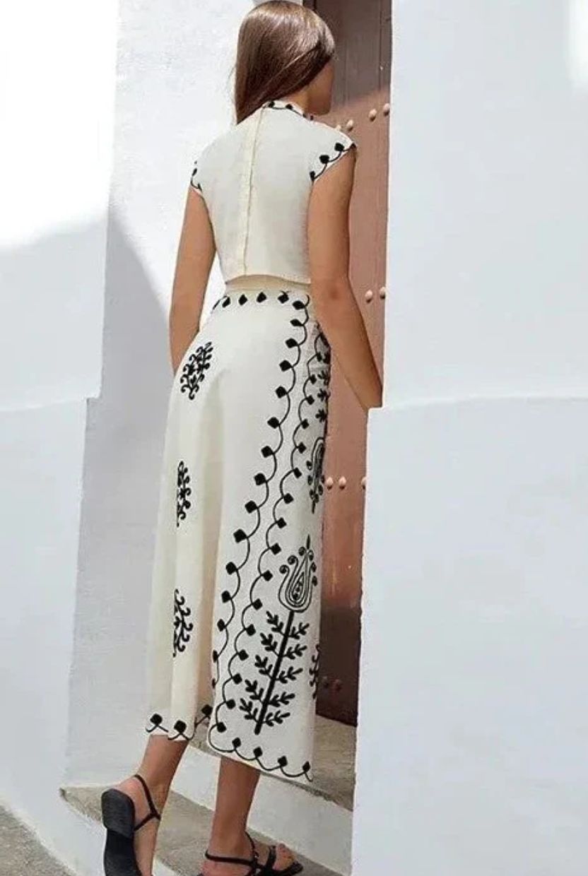 Conjunto Mujer de y Falda Estampados Ajuste Casual