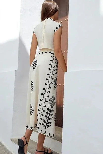 Conjunto Mujer de y Falda Estampados Ajuste Casual