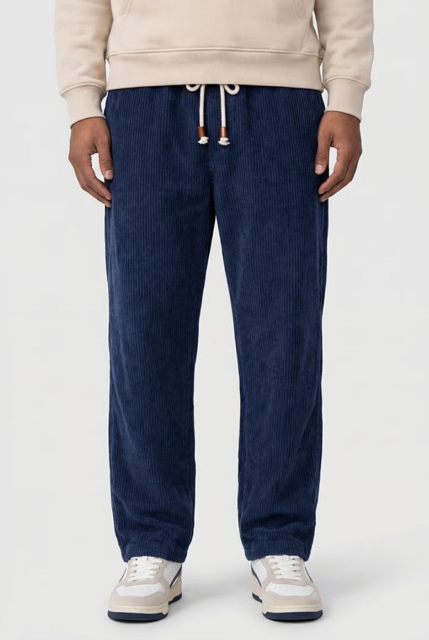 Pantalones Hombre de Pana Comodos Corte Regular