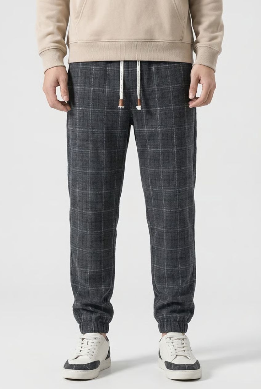 Pantalones Hombre de Algodón Cómodos Ajuste Regular