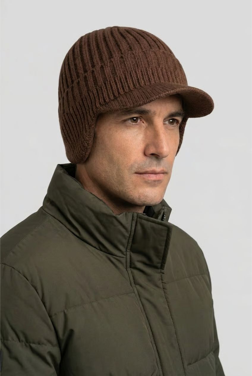 Gorro Unisex de Lana y Acrilico Ajuste Elasticado