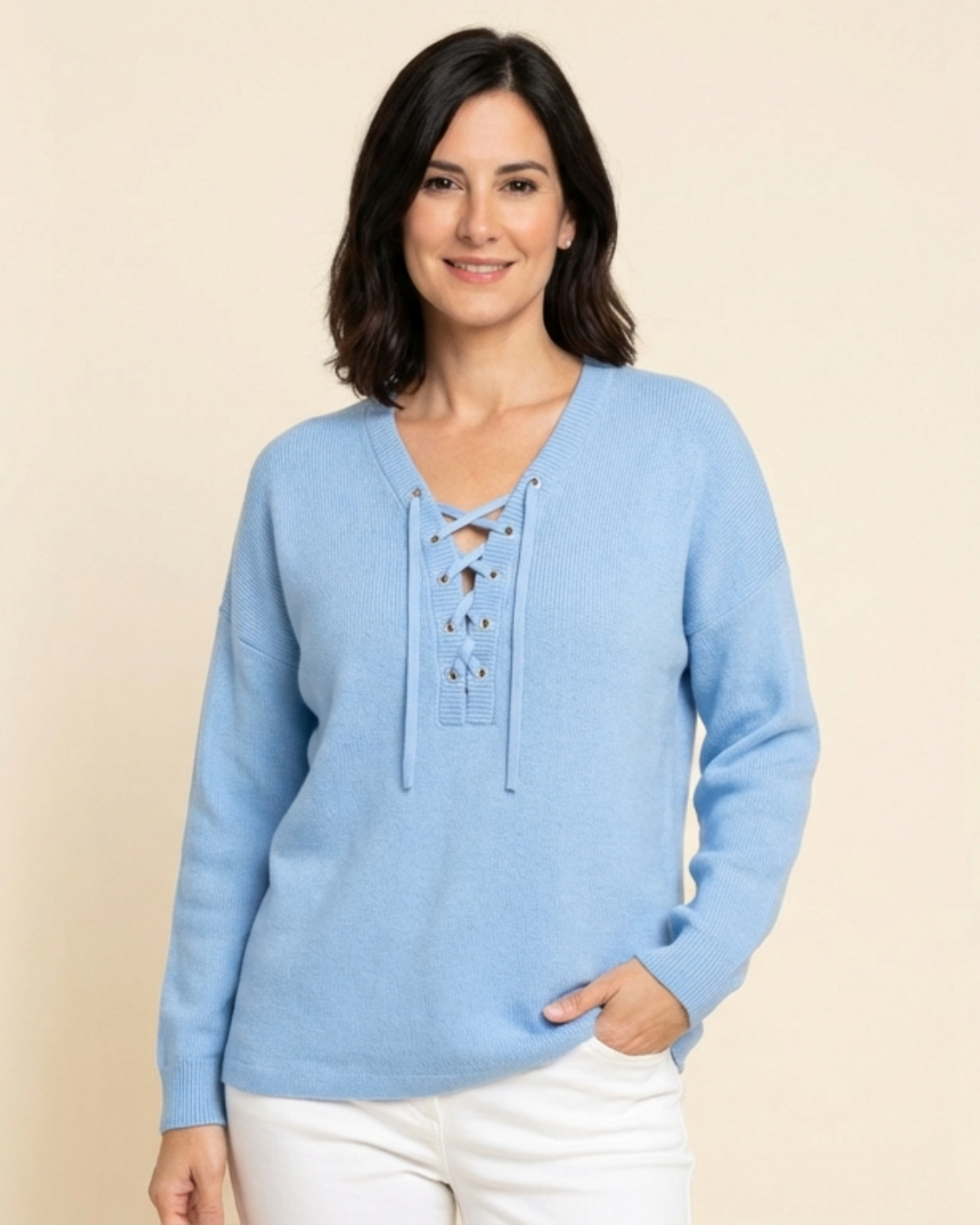 Jersey Mujer con Cordones Ajuste Regular - Mavetta