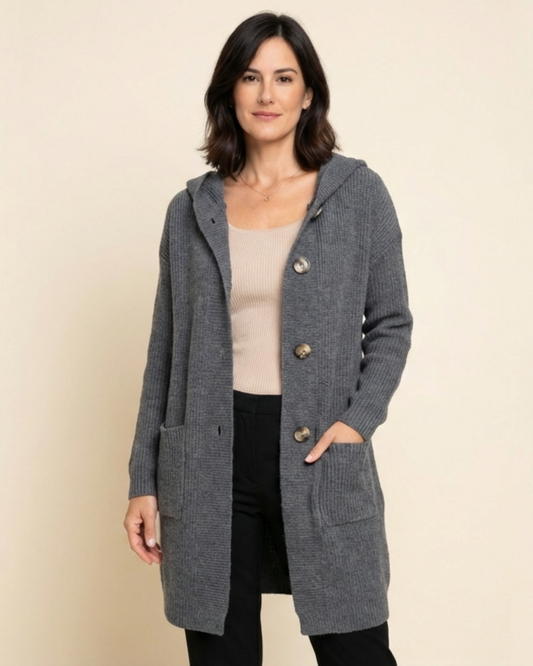 Cárdigan Largo Mujer de Punto Suave Elegante - Mavetta