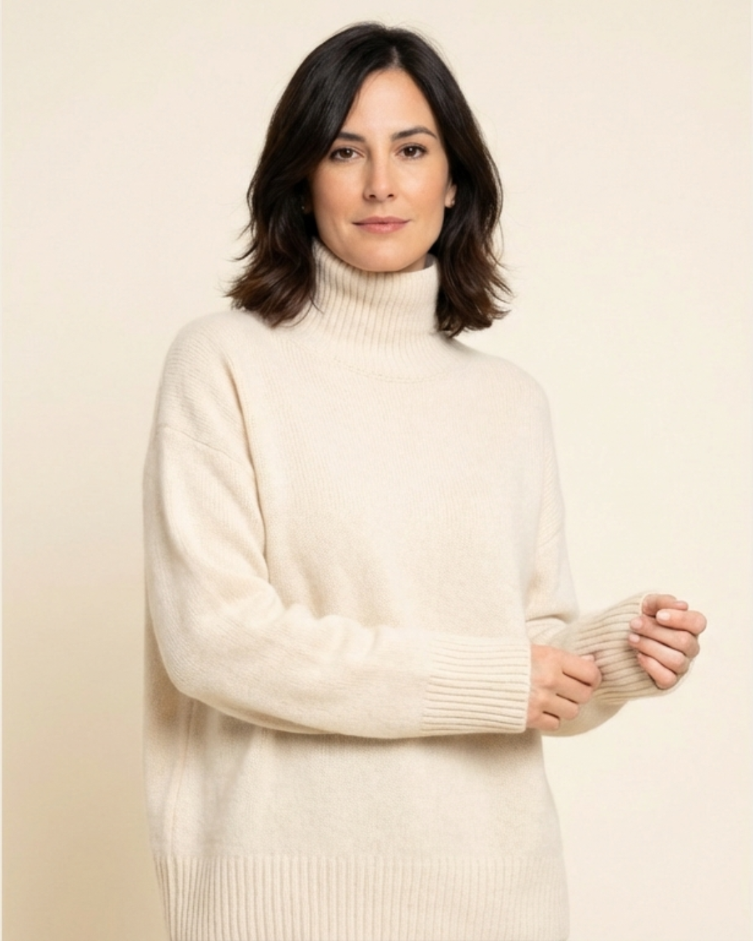 Jersey Mujer Cuello Alto Ajuste Elegante - Mavetta