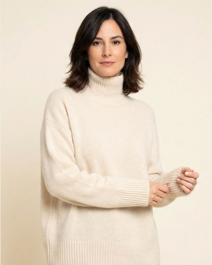 Jersey Mujer Cuello Alto Ajuste Elegante - Mavetta