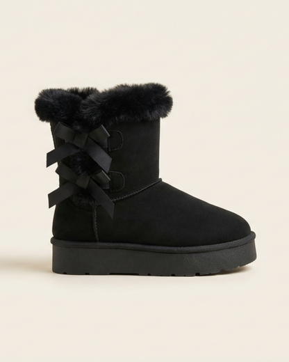 Botas nieve Mujer con lazo y forro cálido - Mavetta