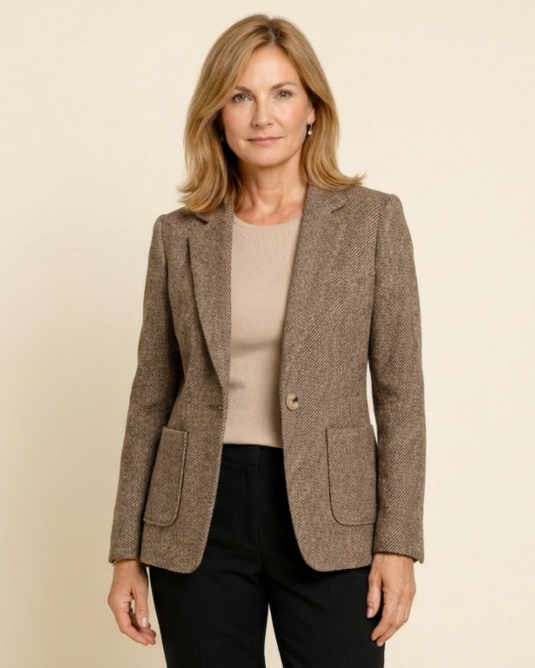 Blazer Mujer de Tweed Corte Clásico - Mavetta