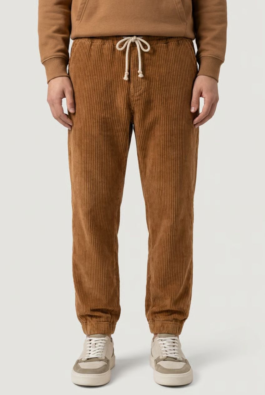 Pantalones Hombre de Pana Comodos Corte Regular