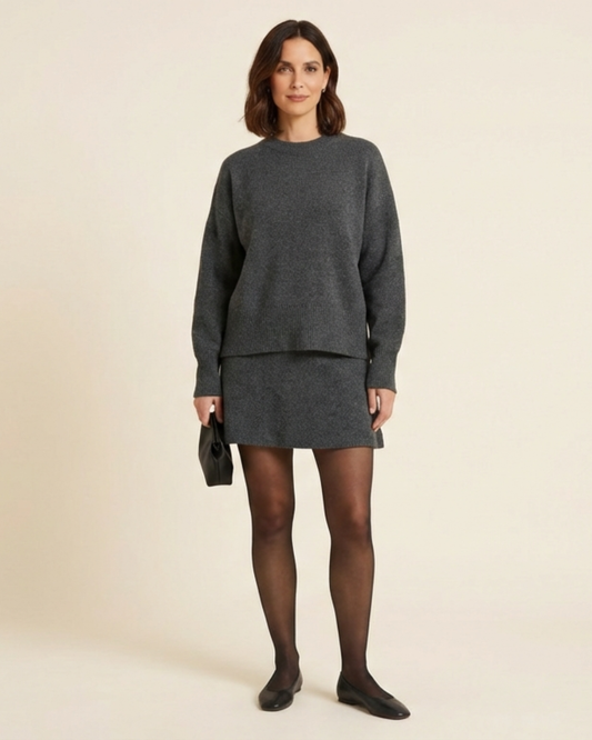 Conjunto Mujer de Punto Oversize Minifalda - Mavetta