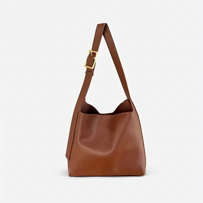 Bolso Hobo Mujer de Cuero Sintético Detalle Hebilla Hombro - Mavetta