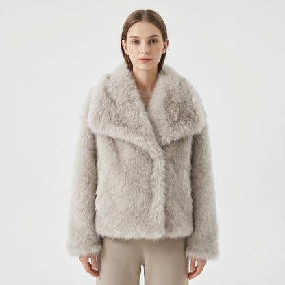 Chaqueta Corta Mujer Imitación Piel Ajuste Slim - Mavetta