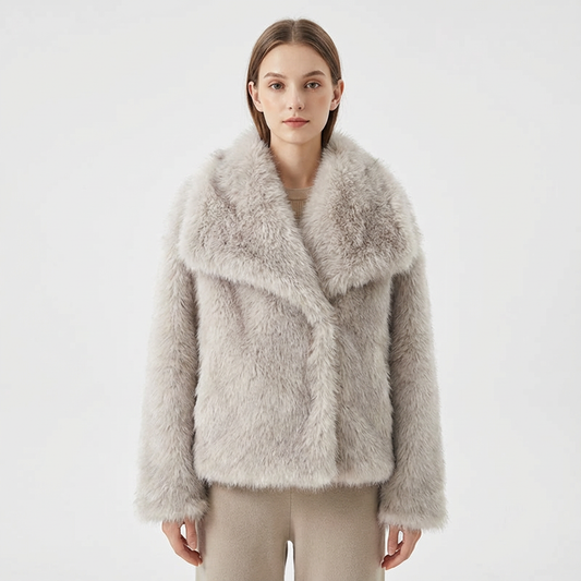 Chaqueta Corta Mujer Imitación Piel Ajuste Slim - Mavetta