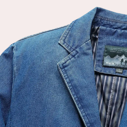 Blazer Hombre Vaquero Slim Fit Ajustado