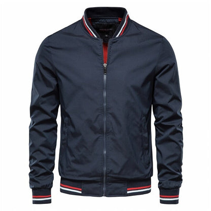 Cazadora Bomber Hombre con Detalles Ajuste Regular