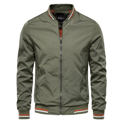 Cazadora Bomber Hombre con Detalles Ajuste Regular