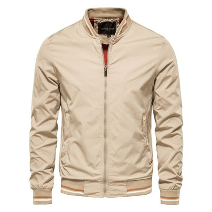 Cazadora Bomber Hombre con Detalles Ajuste Regular