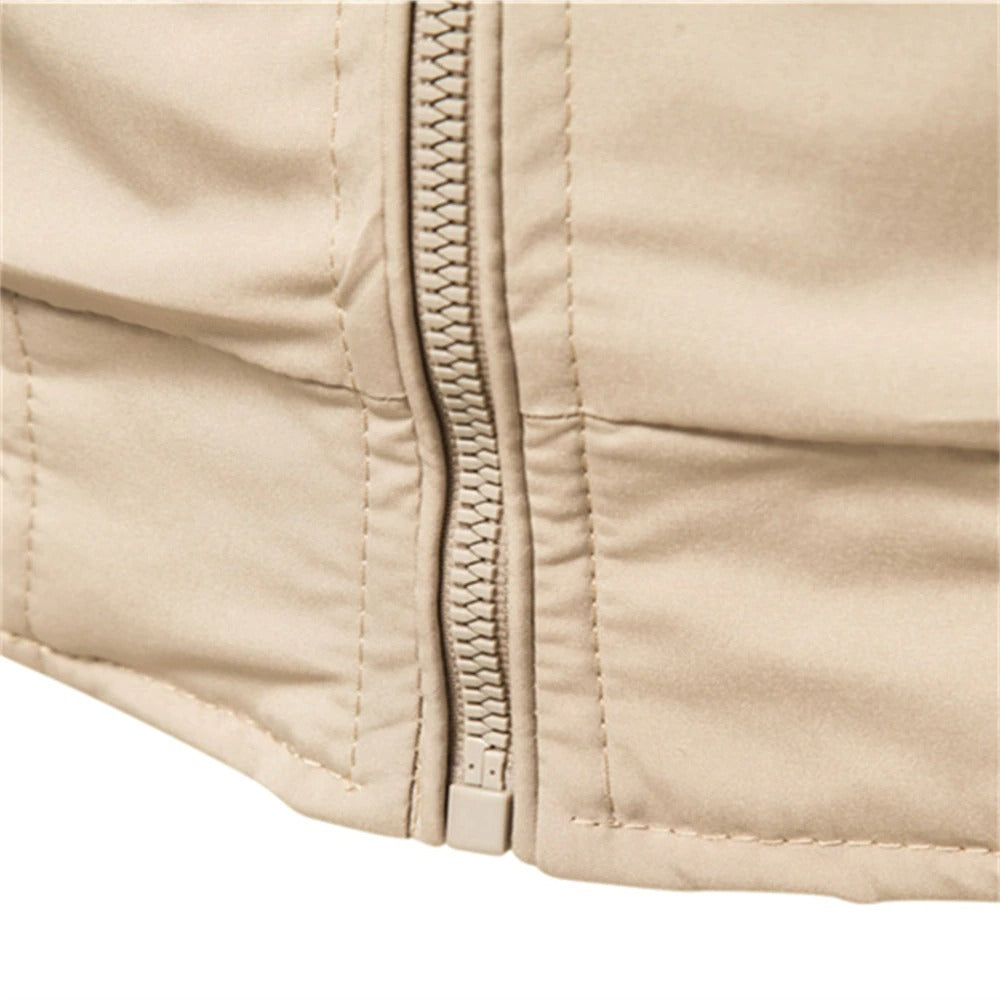 Cazadora Bomber Hombre con Detalles Ajuste Regular