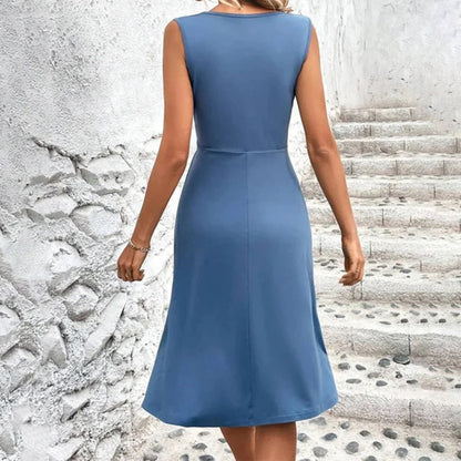 Vestido midi mujer de verano largo por la rodilla