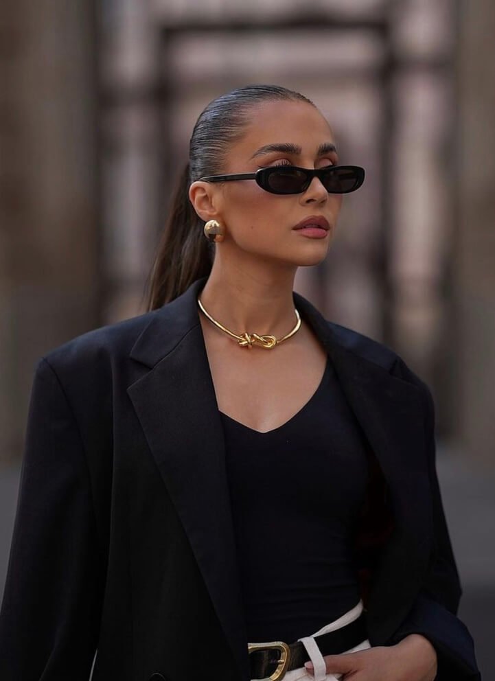 Gafas de sol mujer montura pequeña ovalada estilo vintage - Mavetta
