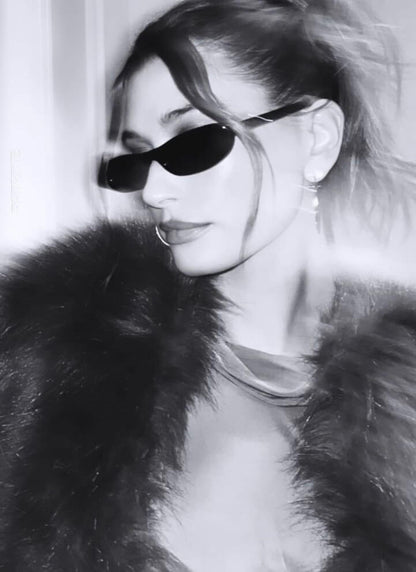 Gafas de sol mujer montura pequeña ovalada estilo vintage