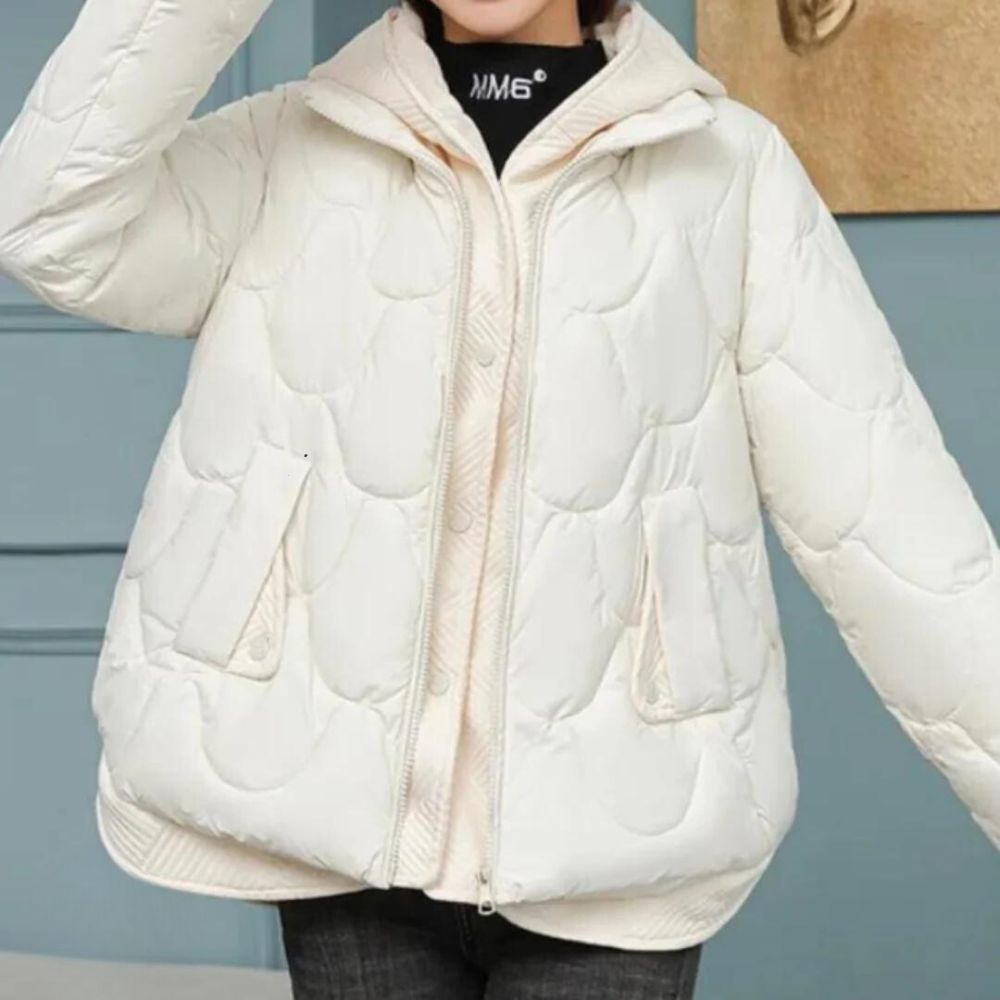 Abrigo Mujer Acolchado Invierno Bolsillos Laterales