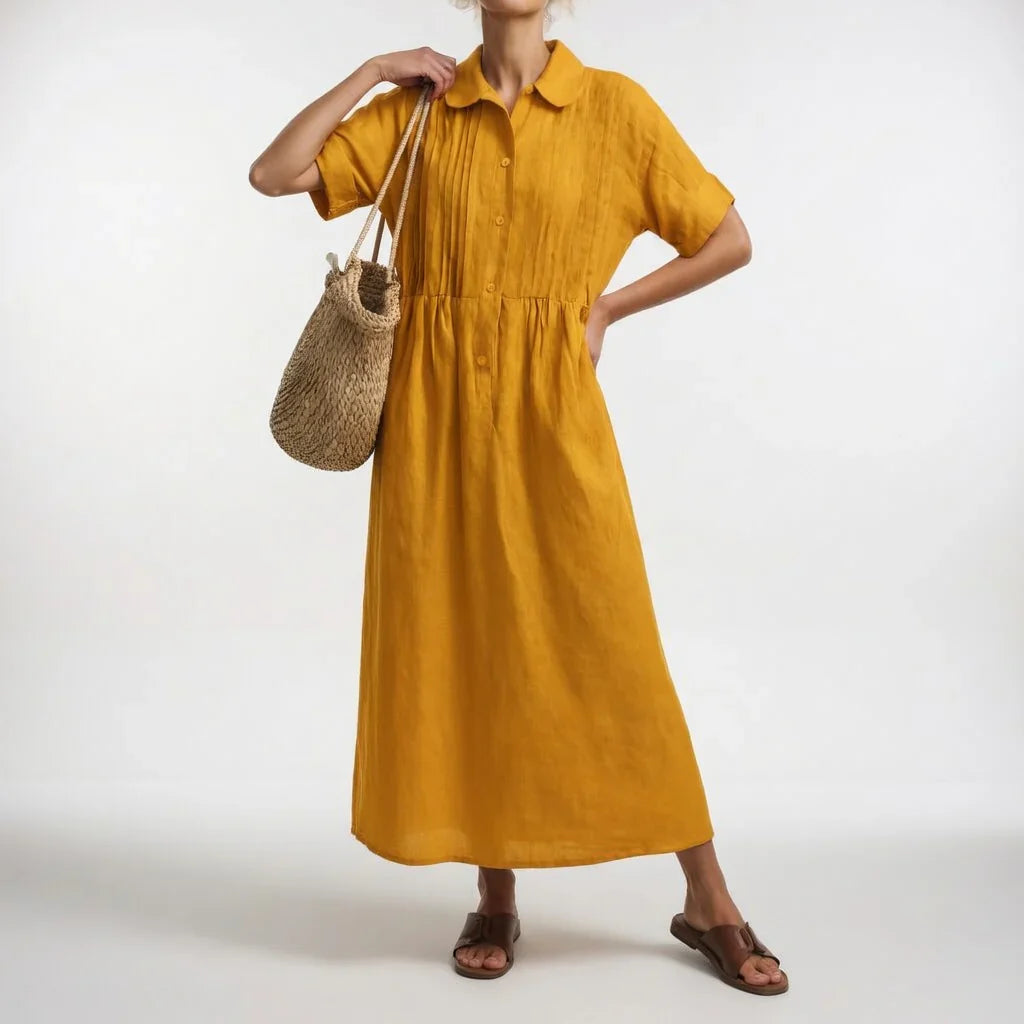 Vestido camisero mujer fluido verano