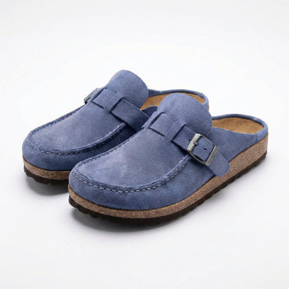 Zuecos Cerrados Mujer con Hebilla Estilo Casual