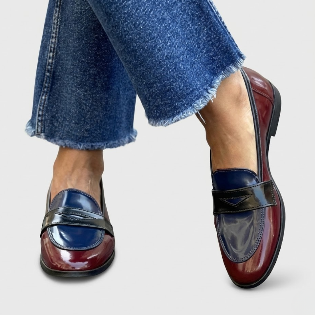 Mocasines Hombre de Piel con Detalle a Contraste
