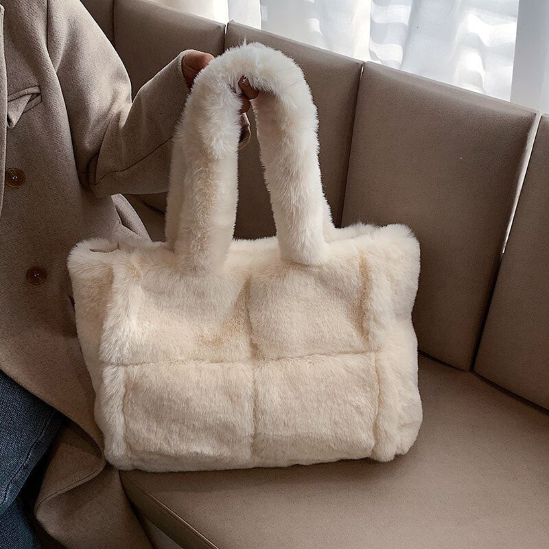 Bolso Shopper Mujer Pelo Sintético Asa Hombro Grande - Mavetta