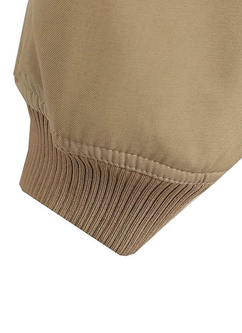 Chaqueta corta mujer con botones hombros acolchados y bolsillo solapa