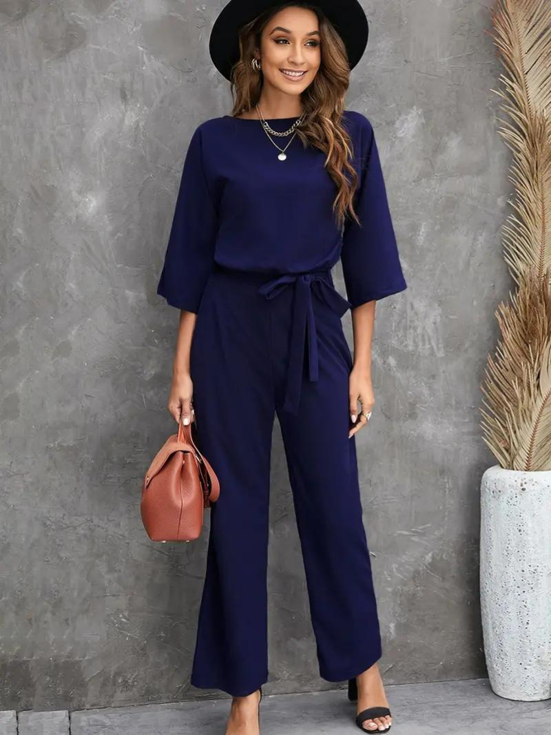Mono mujer de pierna ancha y estilo elegante para ocasiones especiales