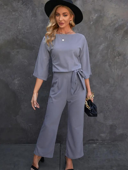 Mono mujer de pierna ancha y estilo elegante para ocasiones especiales