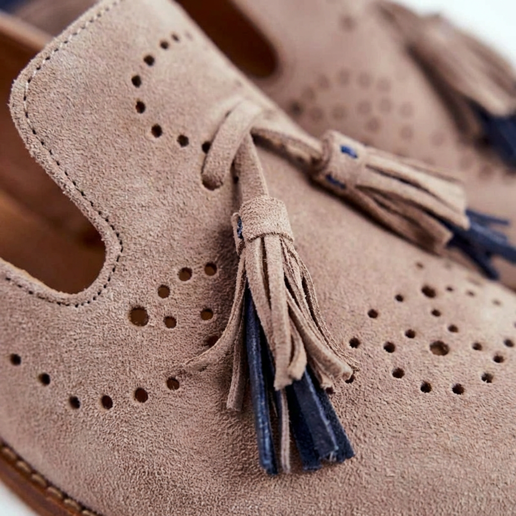 Mocasines Mujer con Borlas Detalle Perforado Casual