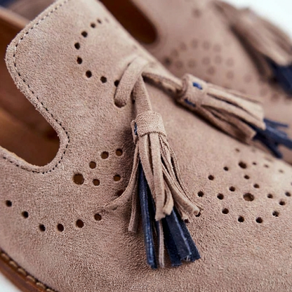Mocasines Mujer con Borlas Detalle Perforado Casual