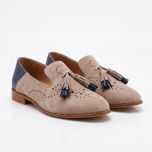 Mocasines Mujer con Borlas Detalle Perforado Casual - Mavetta