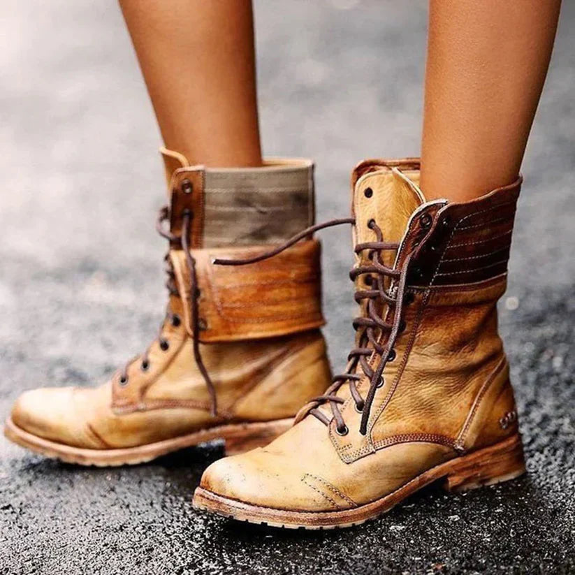 Botas Mujer de Cuero Ligero y Comodo Diseño Elegante