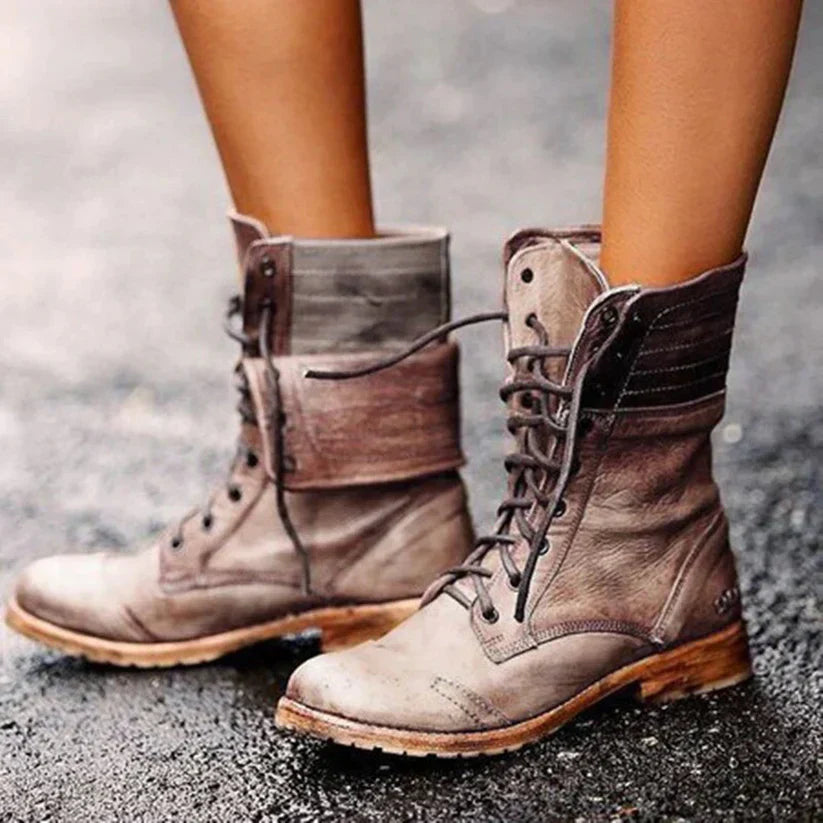 Botas Mujer de Cuero Ligero y Comodo Diseño Elegante