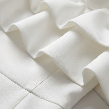 Vestido Corto Mujer de Cóctel Palabra de Honor con Volantes