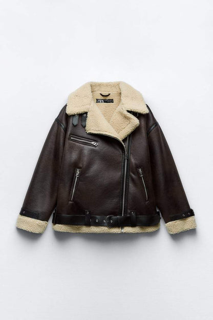 Chaqueta Mujer de Tejido Sintético con Solapa Ajuste Elegante - Mavetta