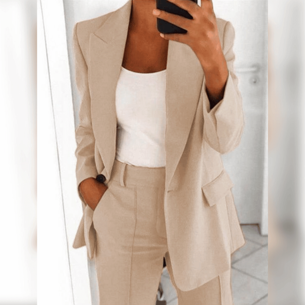 Conjunto Mujer Blazer y Pantalón Formal Ajustado