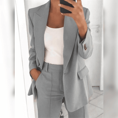 Conjunto Mujer Blazer y Pantalón Formal Ajustado