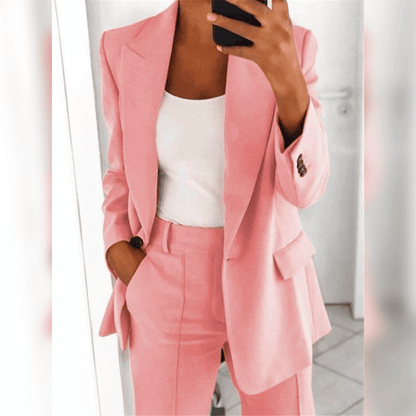Conjunto Mujer Blazer y Pantalón Formal Ajustado