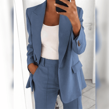 Conjunto Mujer Blazer y Pantalón Formal Ajustado