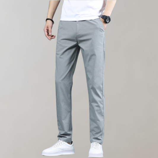 Pantalones Chinos Hombre Tejido Elástico Ajuste Slim Cintura Elástica - Mavetta