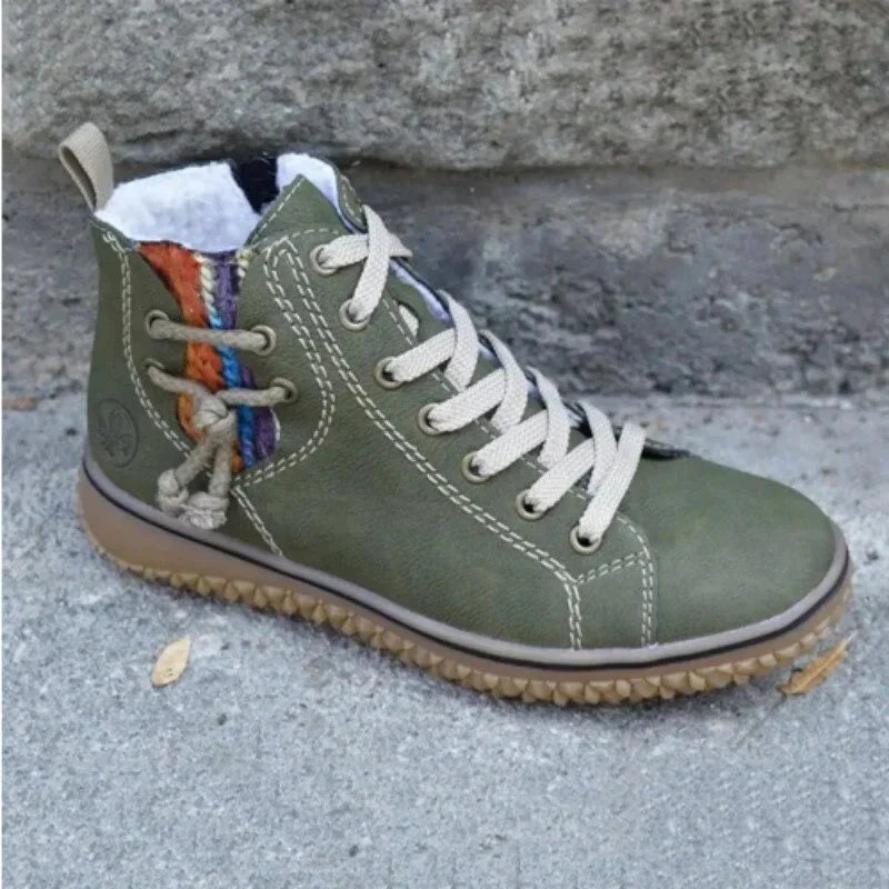 Botas mujer casuales piel sintética ajuste cómodo otoño