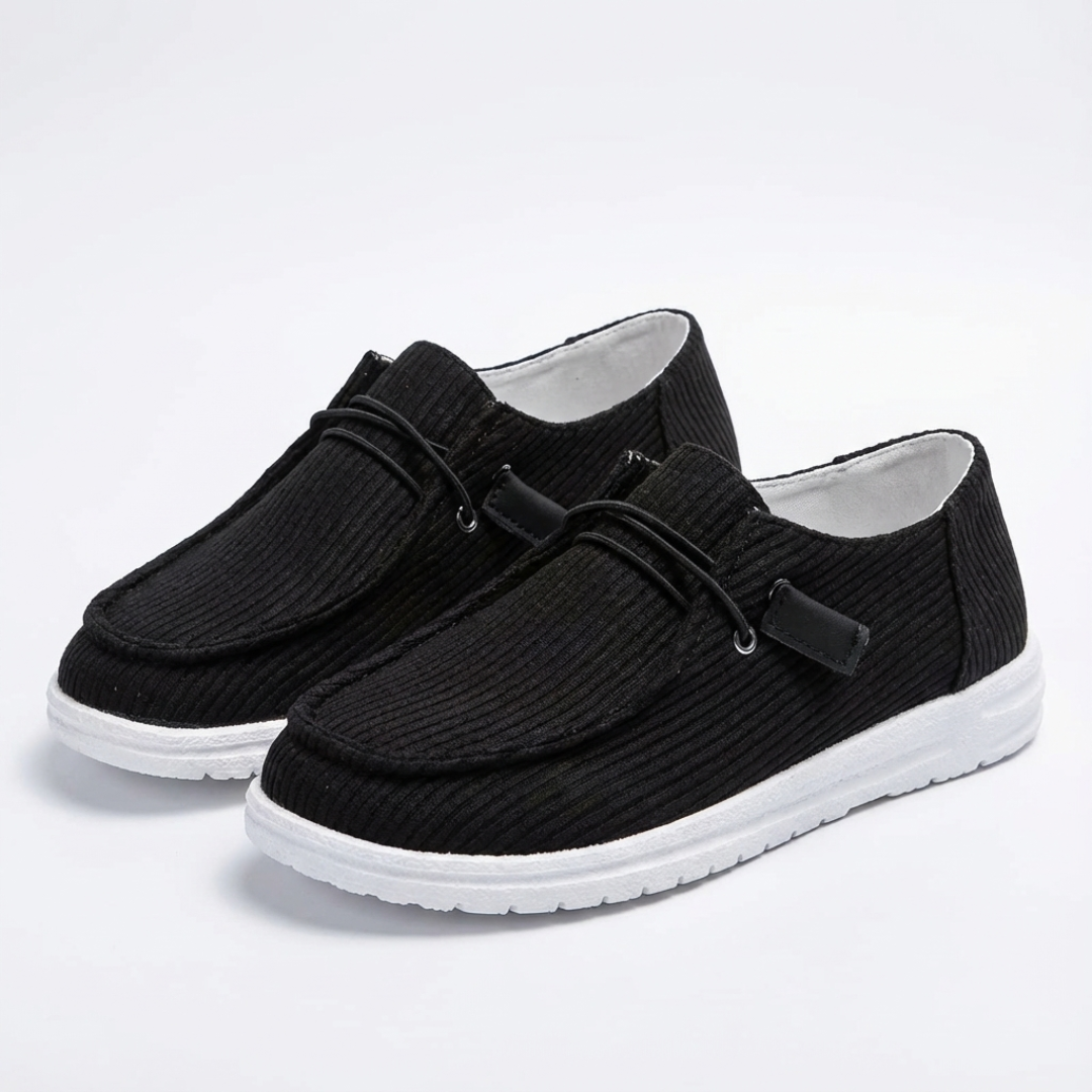 Zapatillas Casual Mujer Tejido Canalé Slip On Cordón Elástico Suela - Mavetta