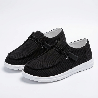 Zapatillas Casual Mujer Tejido Canalé Slip On Cordón Elástico Suela - Mavetta