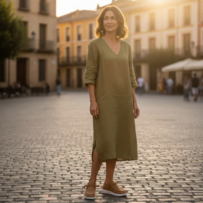 Zapatillas Casual Mujer Tejido Canalé Slip On Cordón Elástico Suela