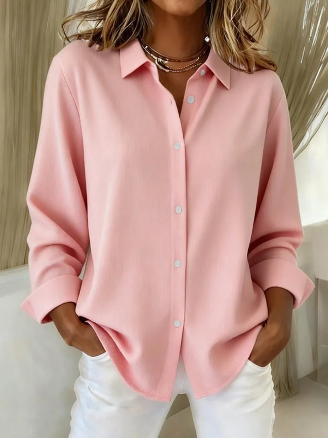Blusa mujer con botones delantero corte fluido ligera y cómoda - Mavetta