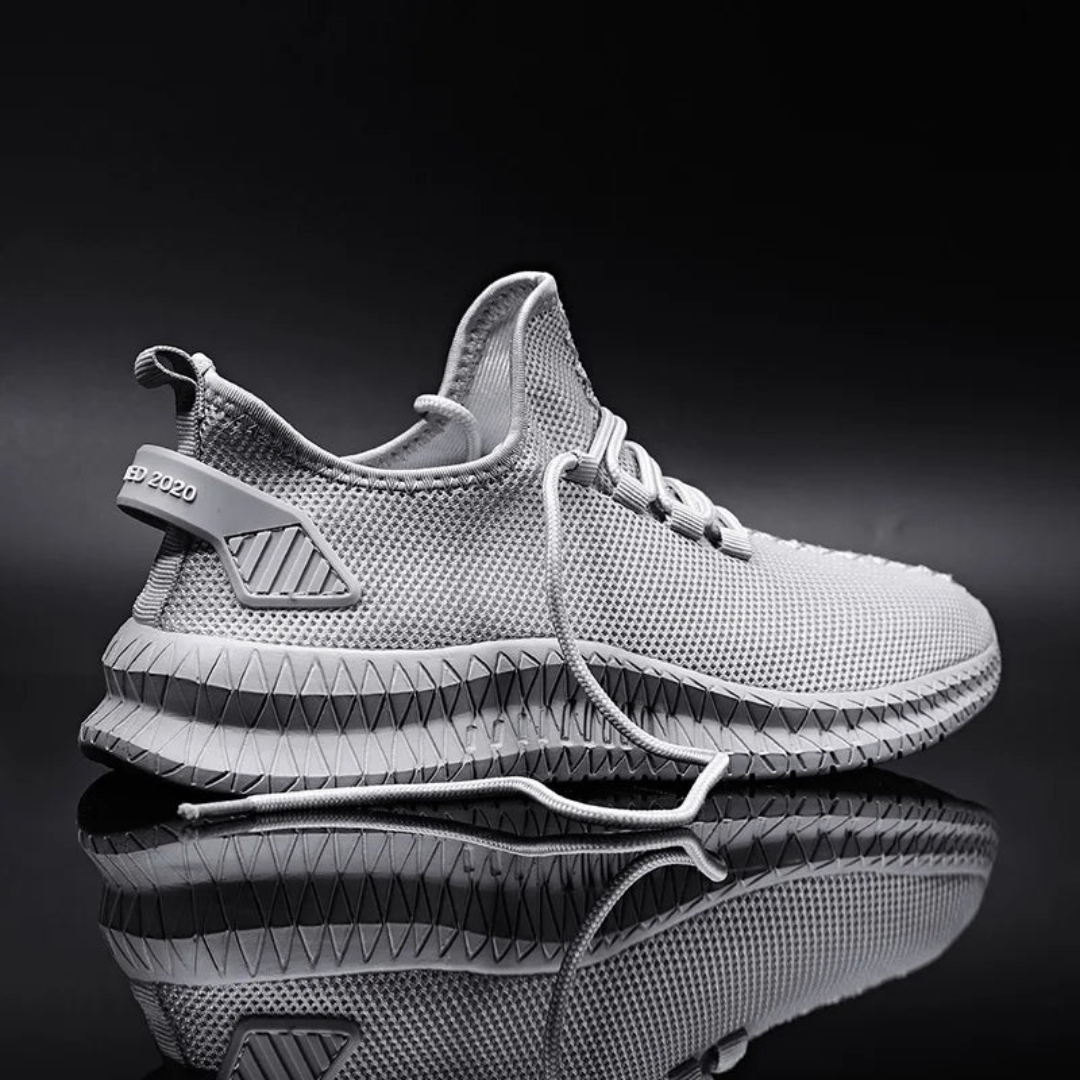 Zapatillas deportivas hombre malla transpirable cordones suela gruesa